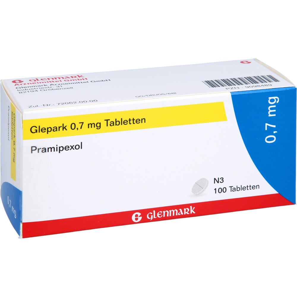 Das Produktfoto zeigt Glepark 0,7 Mg Tabletten (100 stk) PZN 09098489