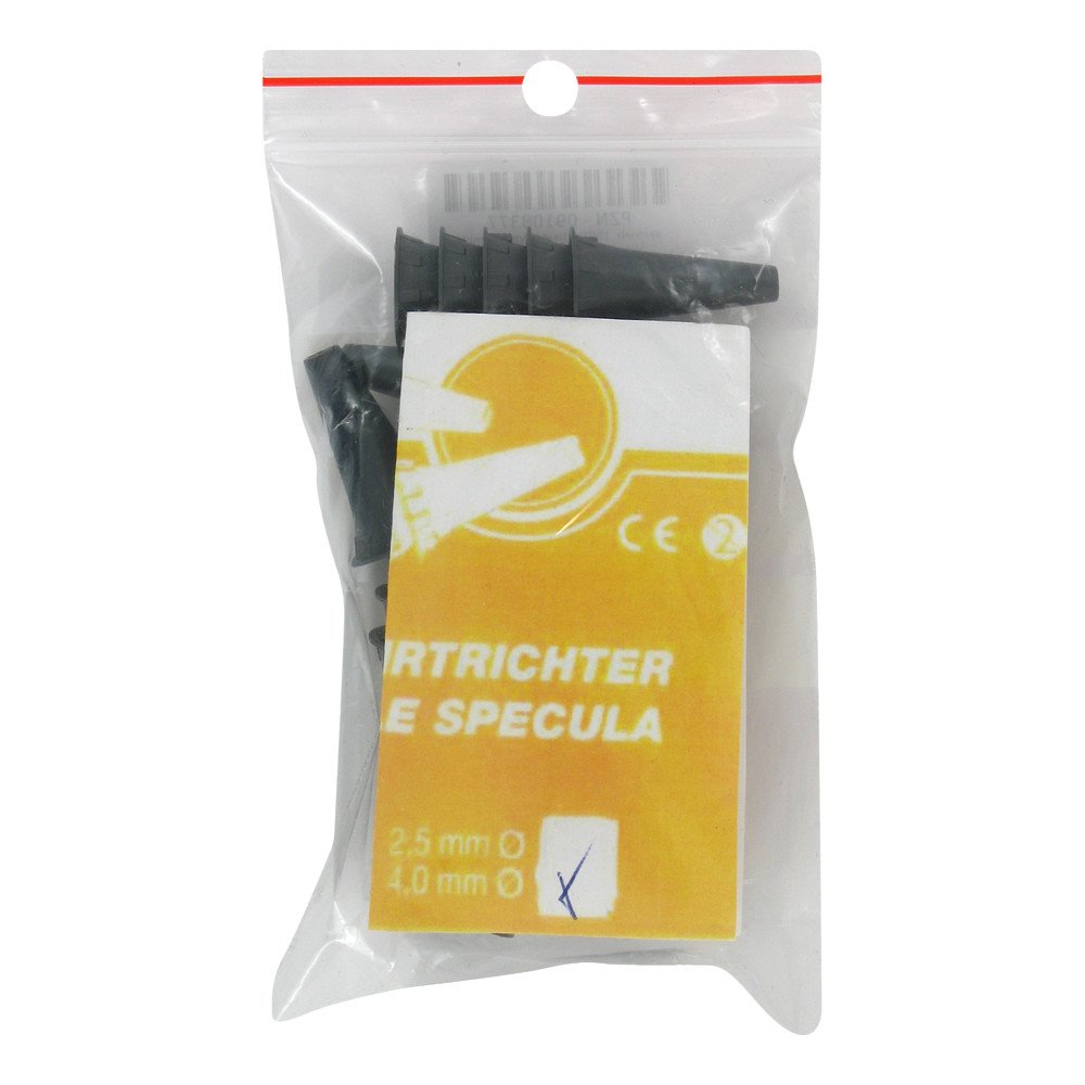 Das Produktfoto zeigt Ohrtrichter Einweg Ersatz Tips 4,0mm Öffnung (25 stk) PZN 09108377