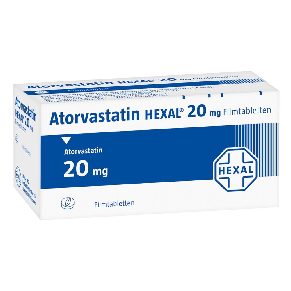 Atorvastatin Hexal 20 Mg Filmtabletten (100 stk)