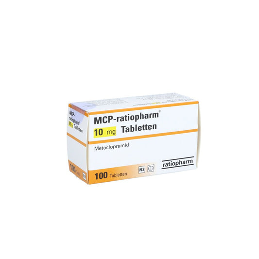 Das Produktfoto zeigt Mcp-Ratiopharm 10 Mg Tabletten (100 stk) PZN 09123508