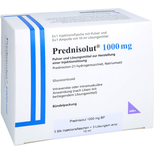 Prednisolut 1000 Mg Plv.U.Lsm.Z.H.E.Injektionslsg. (3 stk)
