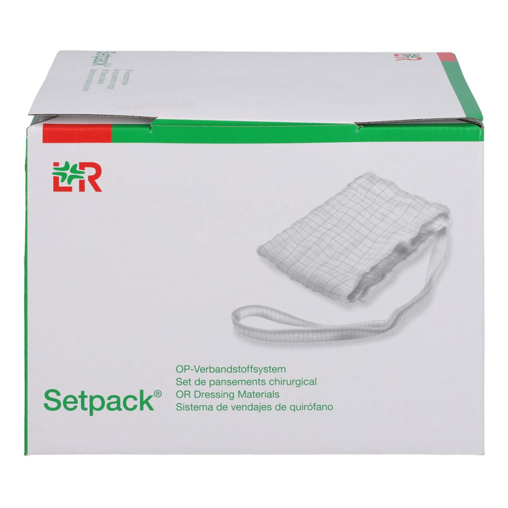 Das Produktfoto zeigt Bauchtuch Lite Steril 8x90cm 4fach Weiß Rk (26X2 stk) PZN 09214197