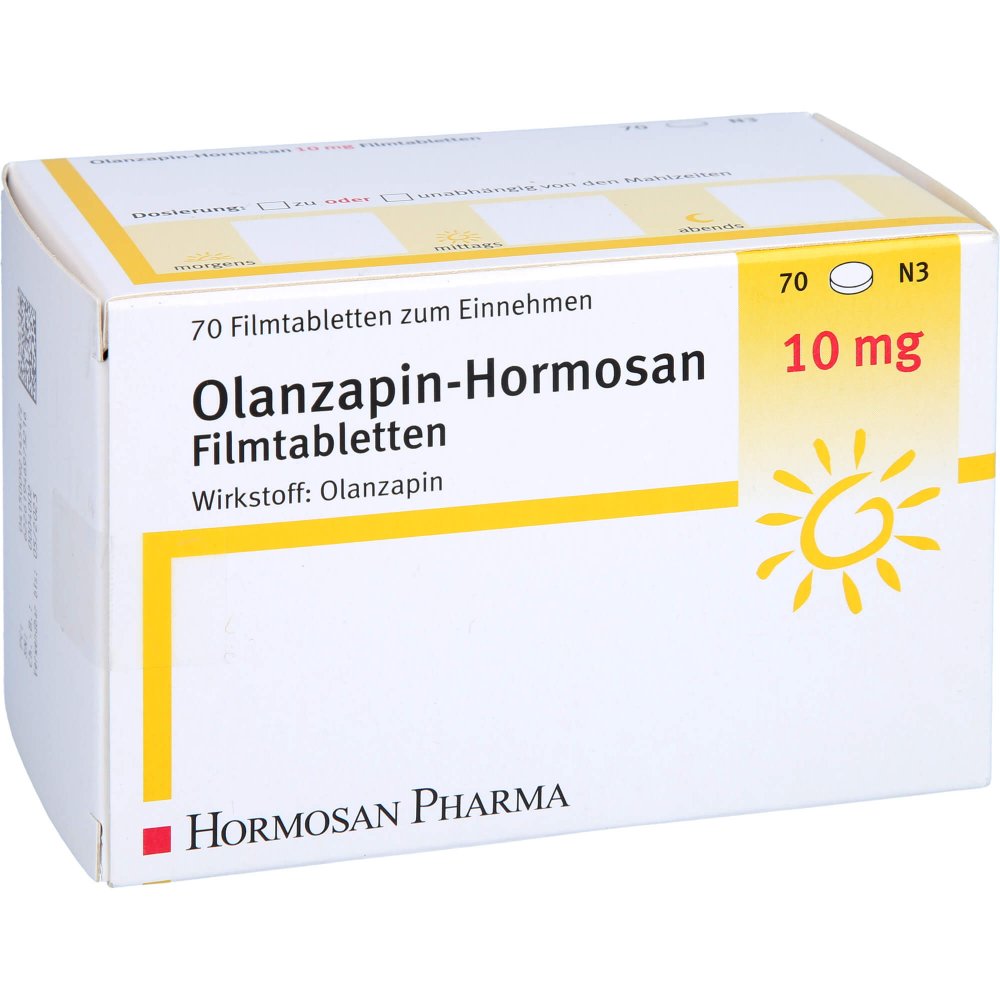 Olanzapin Hormosan 10 Mg Filmtabletten (70 stk)