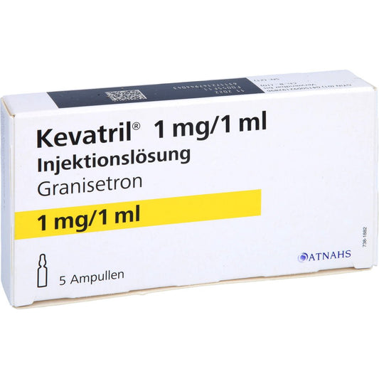 Das Produktfoto zeigt Kevatril 1 Mg/1 Ml Injektionslösung (5 stk) PZN 09219289