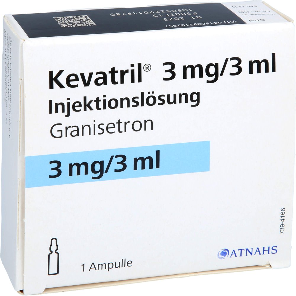 Das Produktfoto zeigt Kevatril 3 Mg/3 Ml Injektionslösung (1 stk) PZN 09219295
