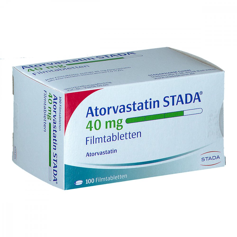 Atorvastatin Stada 40 Mg Filmtabletten (100 stk)