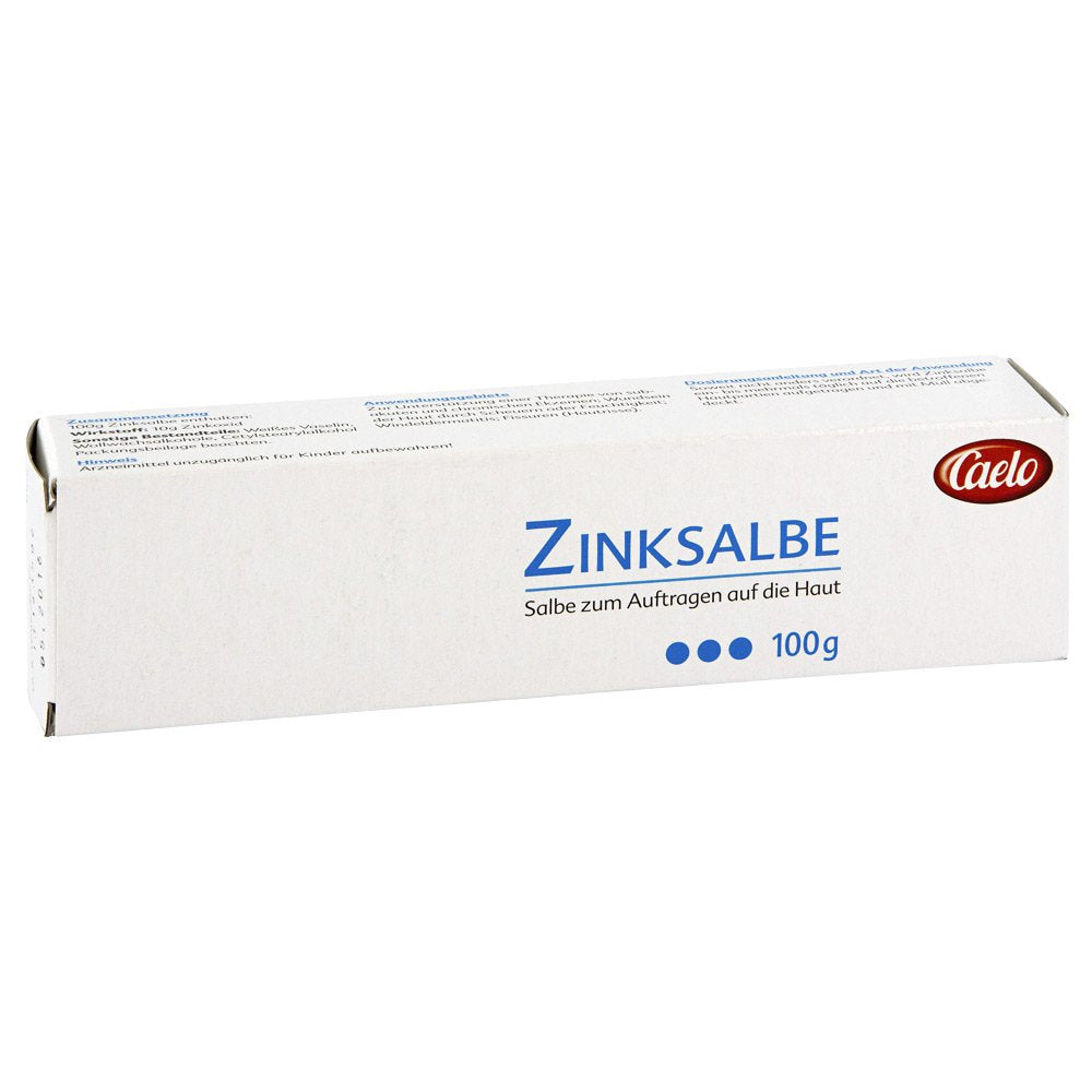 Das Produktfoto zeigt Zinksalbe Caelo Hv-Packung (100 g) PZN 09234544