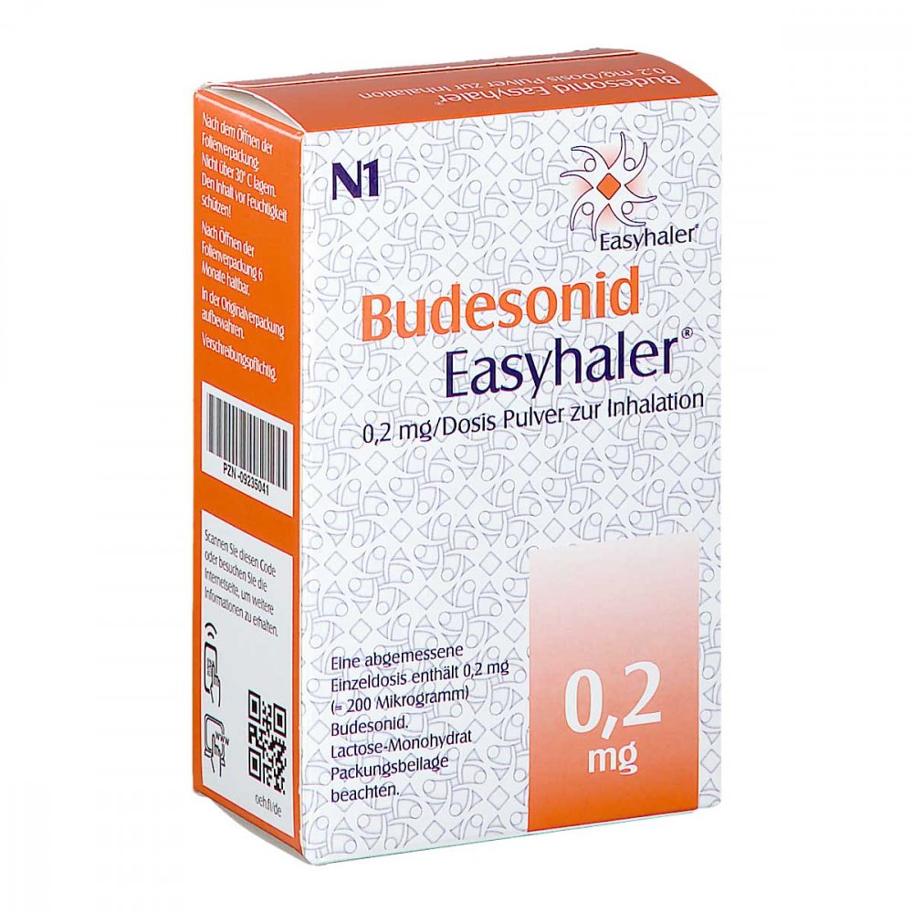 Budesonid Easyhaler 0,2 Mg/Dosis 120 Ed P.Z.Inh. (1 stk)