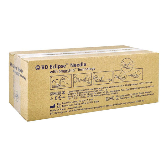 Das Produktfoto zeigt Bd Eclipse Sicherheitsinjekt.Kanüle 27 G 3/4 (100 stk) PZN 09235153