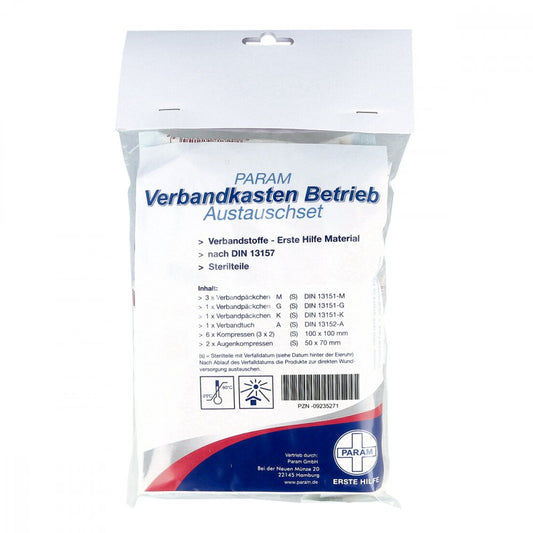 Das Produktfoto zeigt Verbandkasten Austauschset Betrieb 13157 Param (1 stk) PZN 09235271