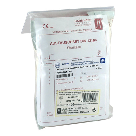Das Produktfoto zeigt Verbandkasten Austauschset Kfz 13164 Param (1 stk) PZN 09235288