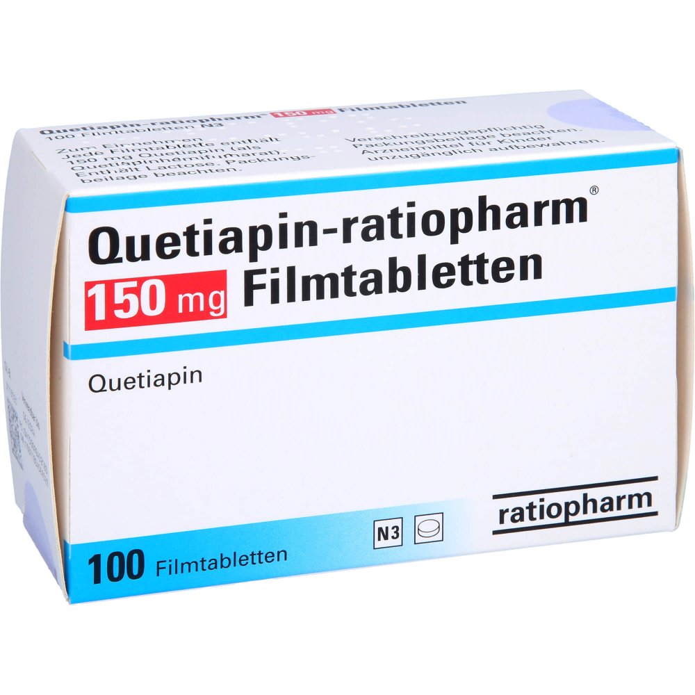 Quetiapin-Ratiopharm 150 Mg Filmtabletten (100 stk)