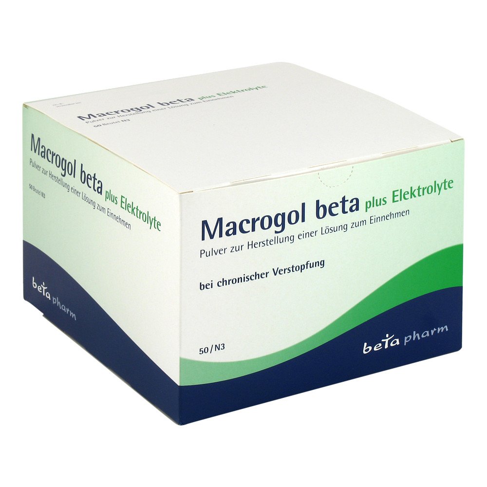Macrogol Beta Plus Elektrolyte Plv.Z.H.E.L.Z.Einn. (50 stk)