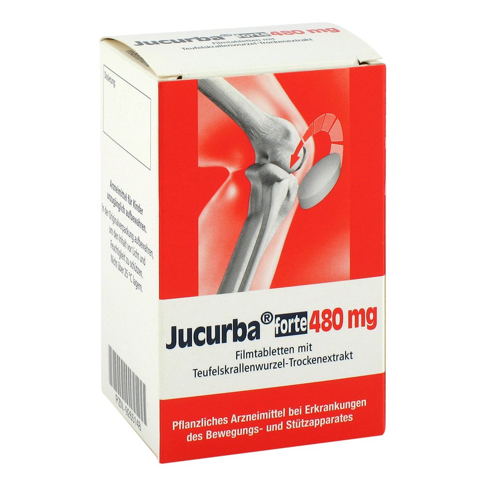 Das Produktfoto zeigt Jucurba Forte 480 Mg Filmtabletten (50 stk) PZN 09265148
