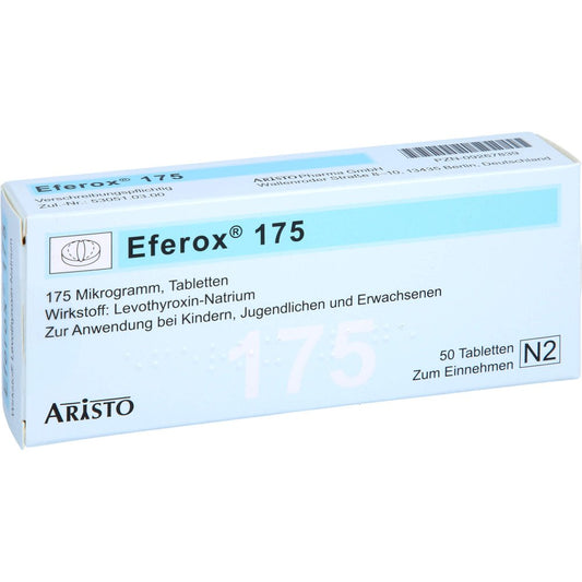 Das Produktfoto zeigt Eferox 175 Tabletten (50 stk) PZN 09267839