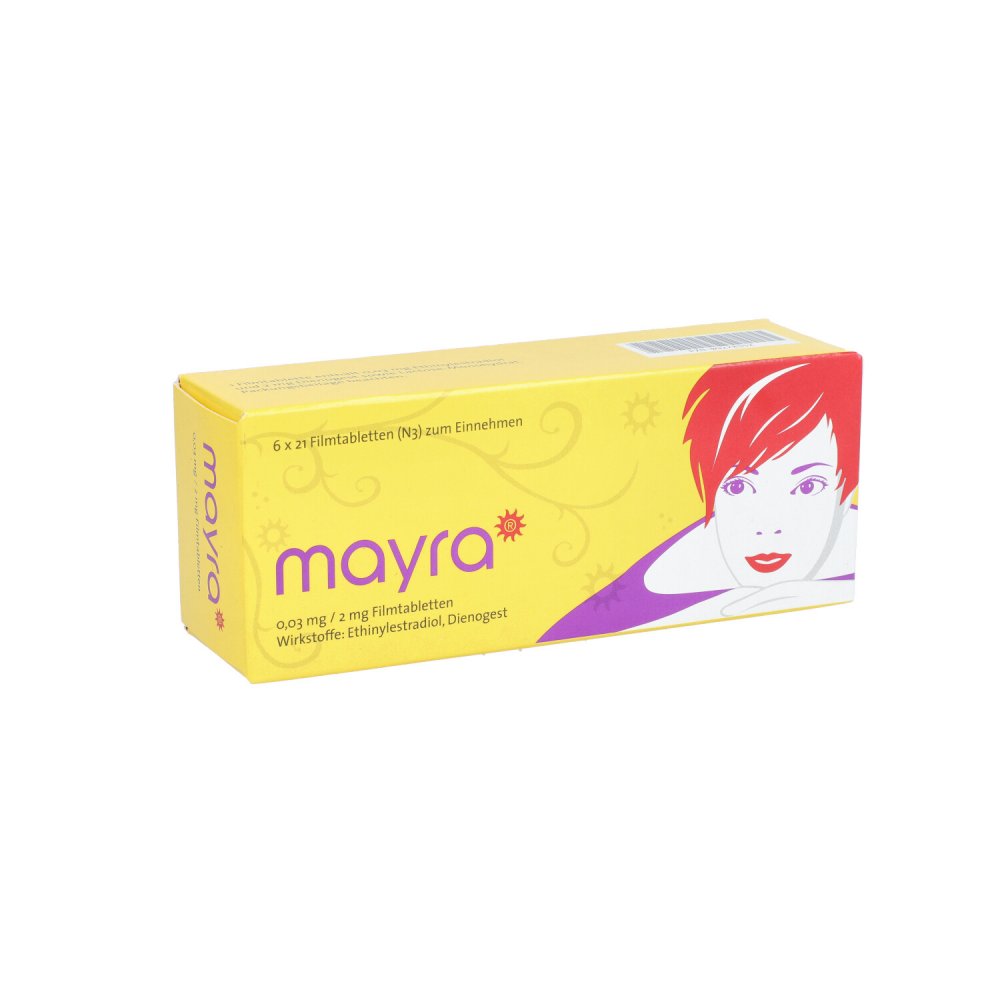 Mayra 0,03 Mg/2 Mg Filmtabletten (6X21 stk)