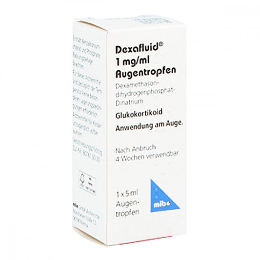 Das Produktfoto zeigt Dexafluid 1 Mg/Ml Augentropfen (1X5 ml) PZN 09280225