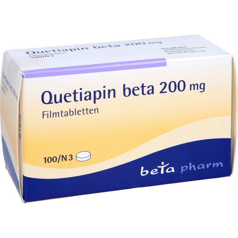 Quetiapin Beta 200 Mg Filmtabletten (100 stk)