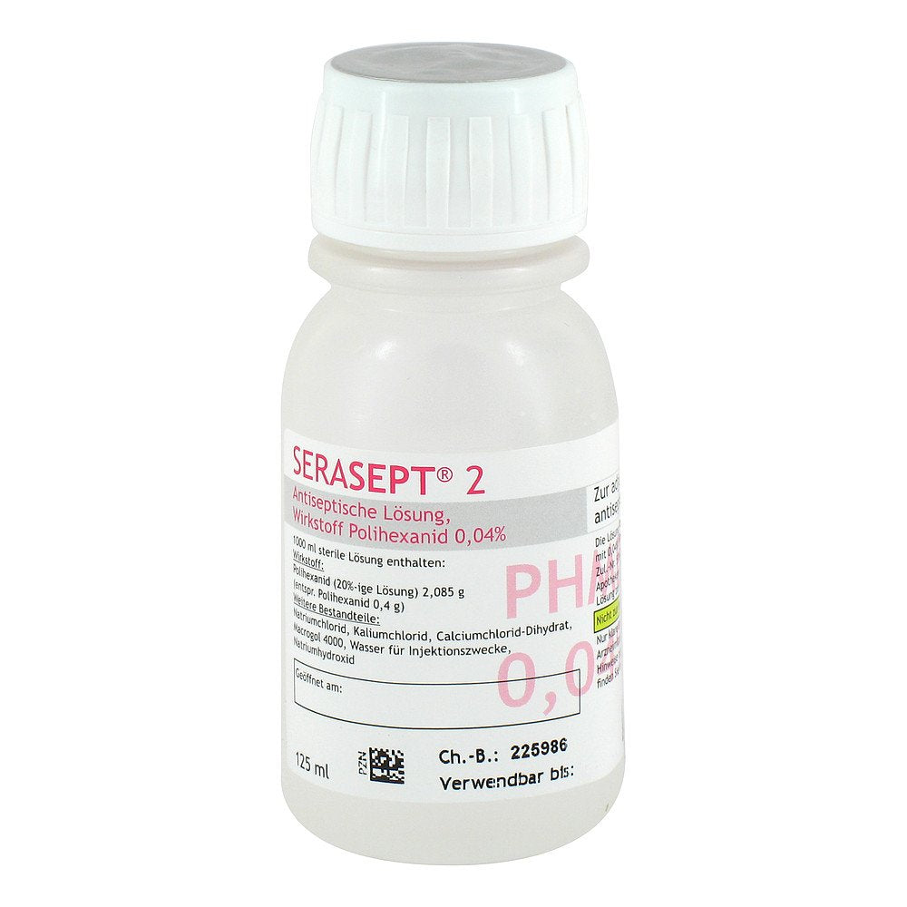 Das Produktfoto zeigt Serasept 2 Lösung (1X125 ml) PZN 09297473