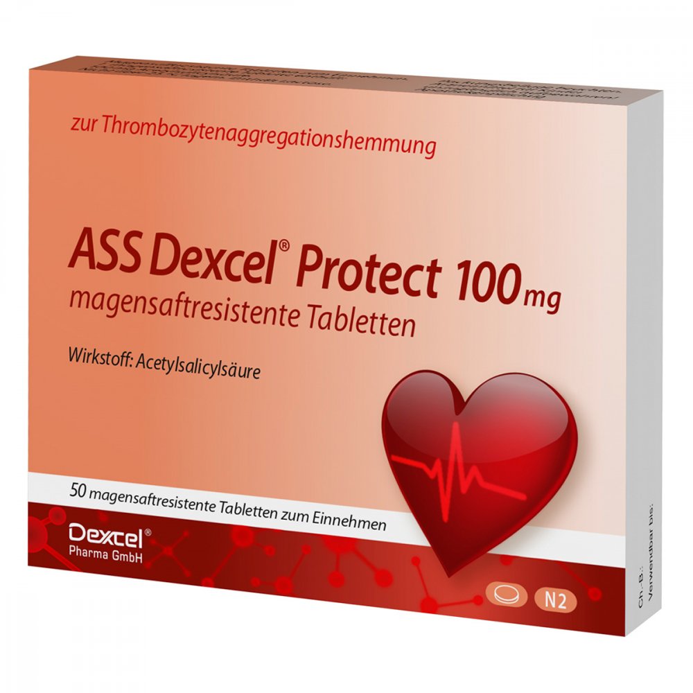 Ass Dexcel Protect 100 Mg Magensaftres.Tabletten (50 stk)