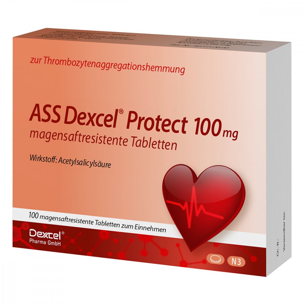 Ass Dexcel Protect 100 Mg Magensaftres.Tabletten (100 stk)