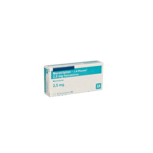 Naratriptan-1a Pharma 2,5 Mg Filmtabletten (3 stk)