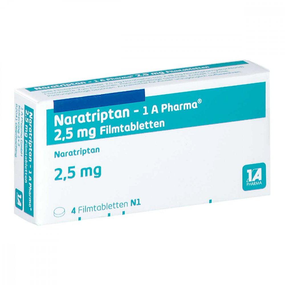 Naratriptan-1a Pharma 2,5 Mg Filmtabletten (4 stk)