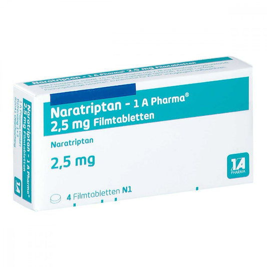 Naratriptan-1a Pharma 2,5 Mg Filmtabletten (4 stk)