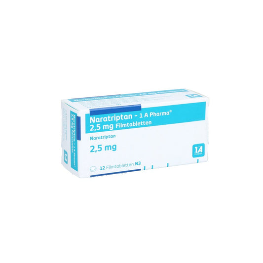 Naratriptan-1a Pharma 2,5 Mg Filmtabletten (12 stk)