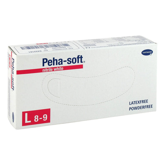 Peha-Soft Nitrile White Unt.Hands.Unsteril Pf L (100 stk)