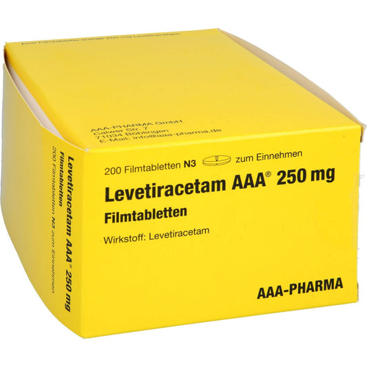 Levetiracetam Aaa 250 Mg Filmtabletten (200 stk)