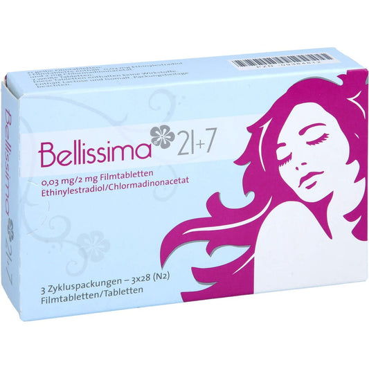Das Produktfoto zeigt Bellissima 21+7 Filmtabletten (3X28 stk) PZN 09384812