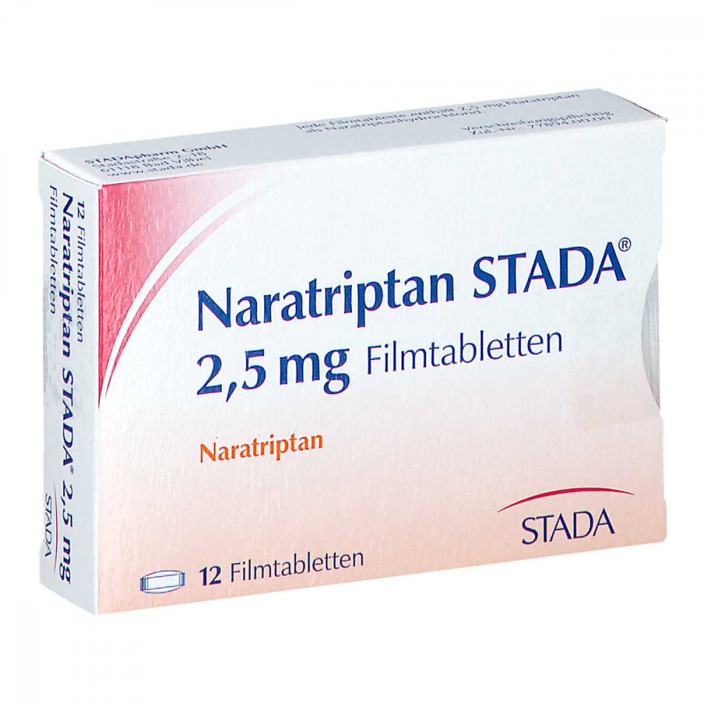Naratriptan Stada 2,5 Mg Filmtabletten (12 stk)