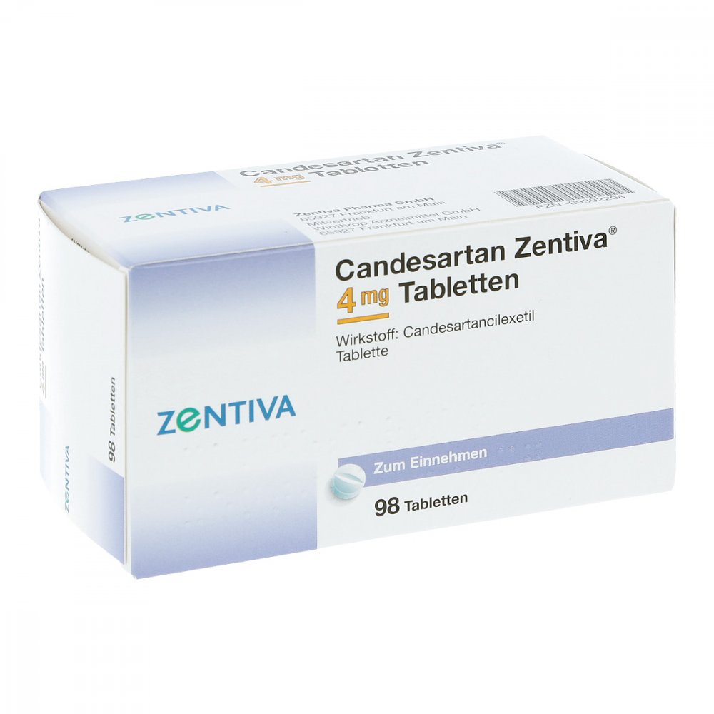 Candesartan Zentiva 4 Mg Tabletten (98 stk)