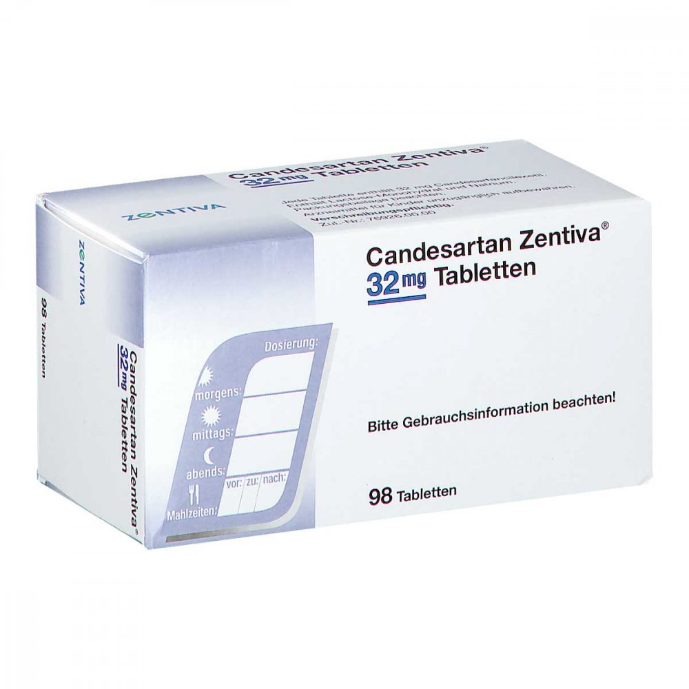 Candesartan Zentiva 32 Mg Tabletten (98 stk)