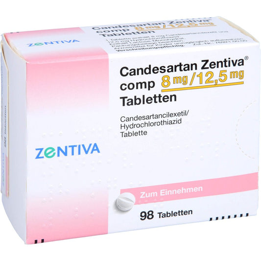 Candesartan Zentiva Comp 8 Mg/12,5 Mg Tabletten (98 stk)
