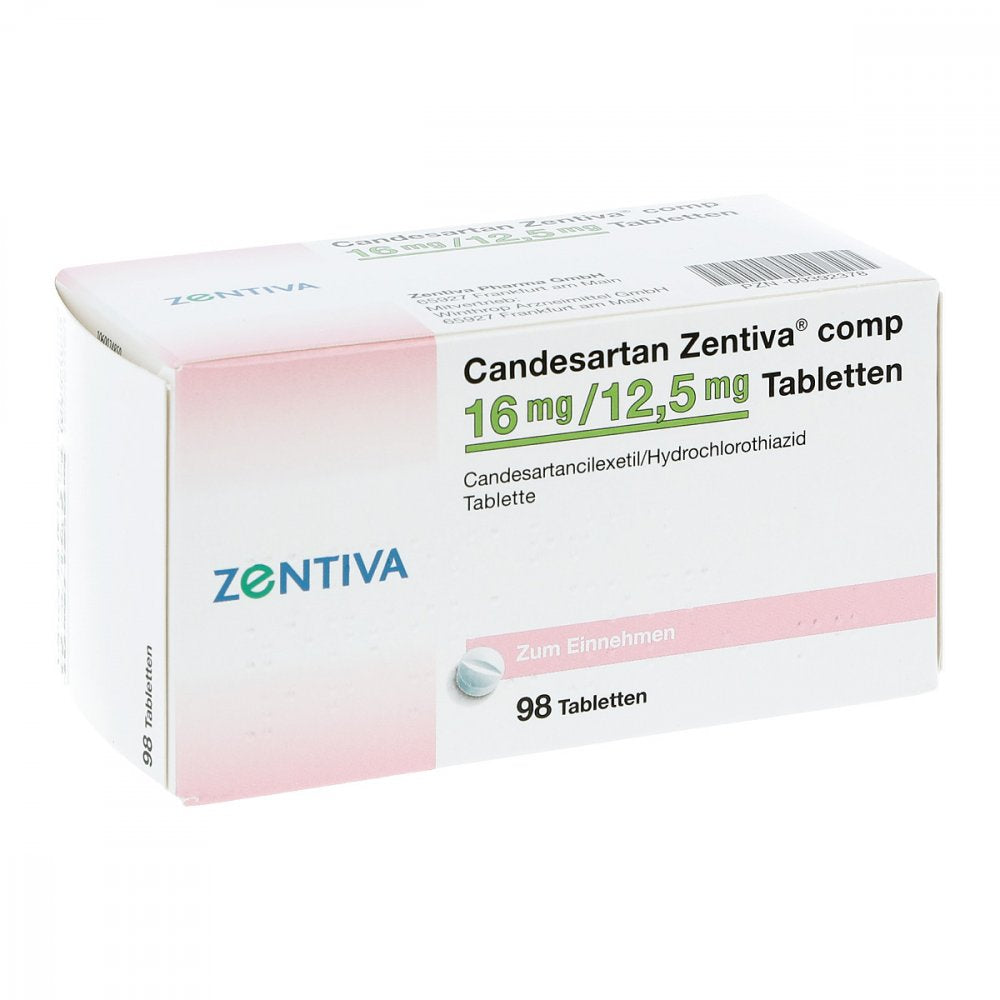 Candesartan Zentiva Comp 16 Mg/12,5 Mg Tabletten (98 stk)