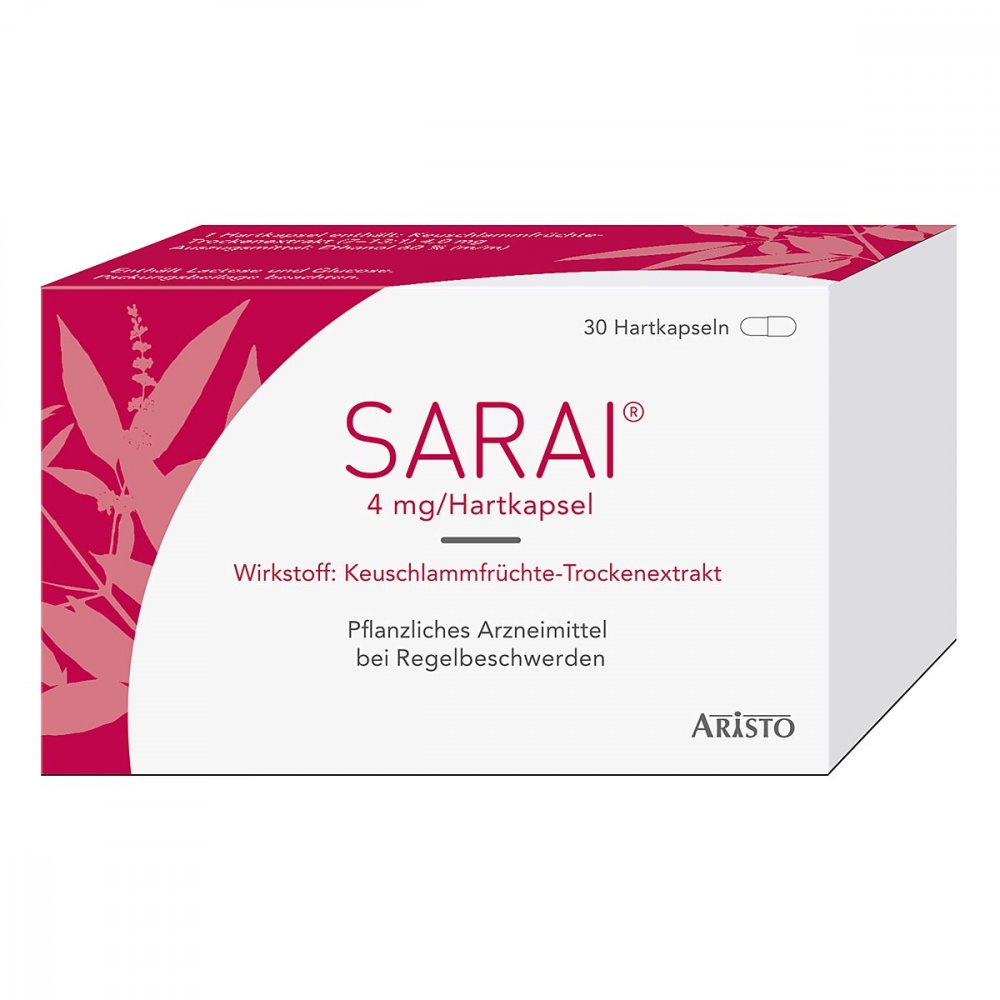 Das Produktfoto zeigt Sarai Hartkapseln (30 stk) PZN 09422636