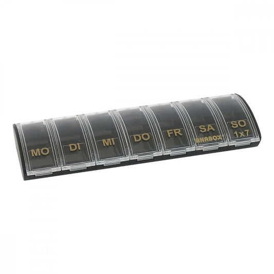 Das Produktfoto zeigt Anabox 1x7 Schwarz/Gold (1 stk) PZN 09442231