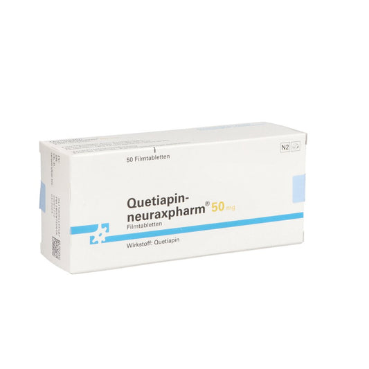 Quetiapin-Neuraxpharm 50 Mg Filmtabletten (50 stk)