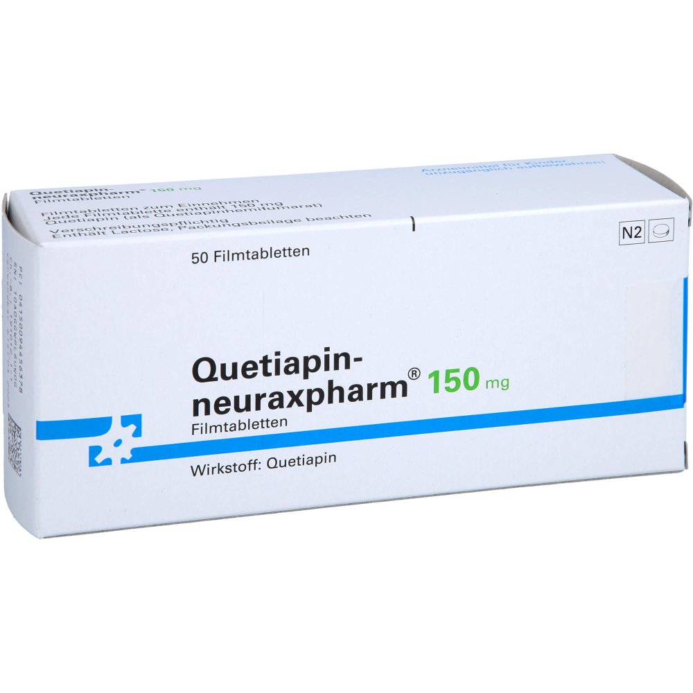 Quetiapin-Neuraxpharm 150 Mg Filmtabletten (50 stk)