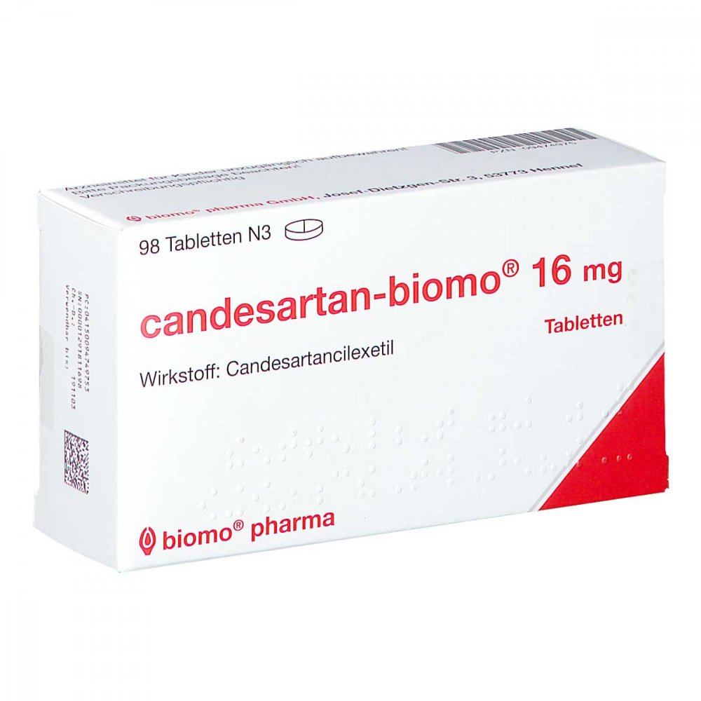 Candesartan-Biomo 16 Mg Tabletten (98 stk)