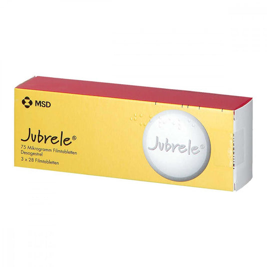 Jubrele 75 Mikrogramm Filmtabletten Desogestrel (3X28 stk)