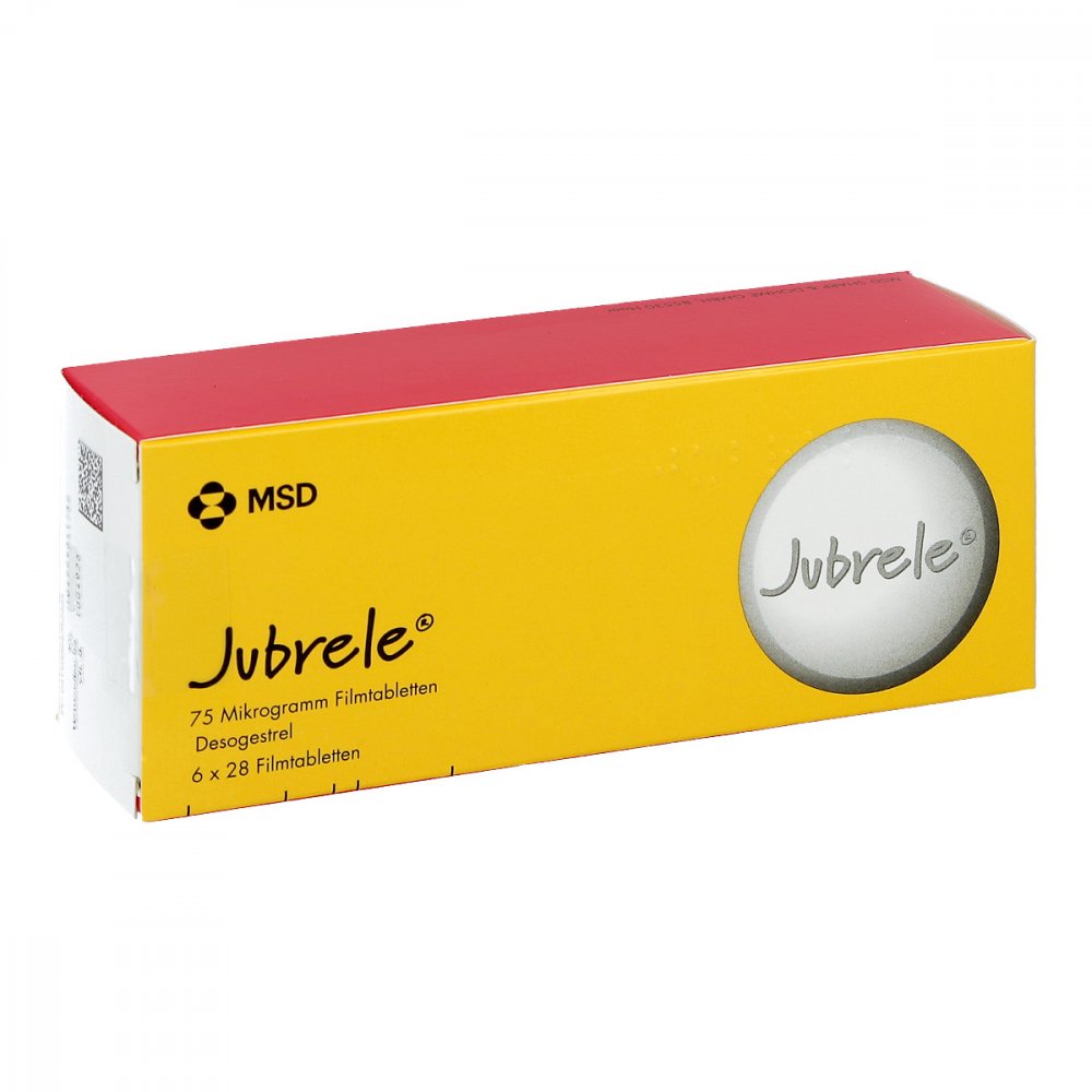 Jubrele 75 Mikrogramm Filmtabletten Desogestrel (6X28 stk)
