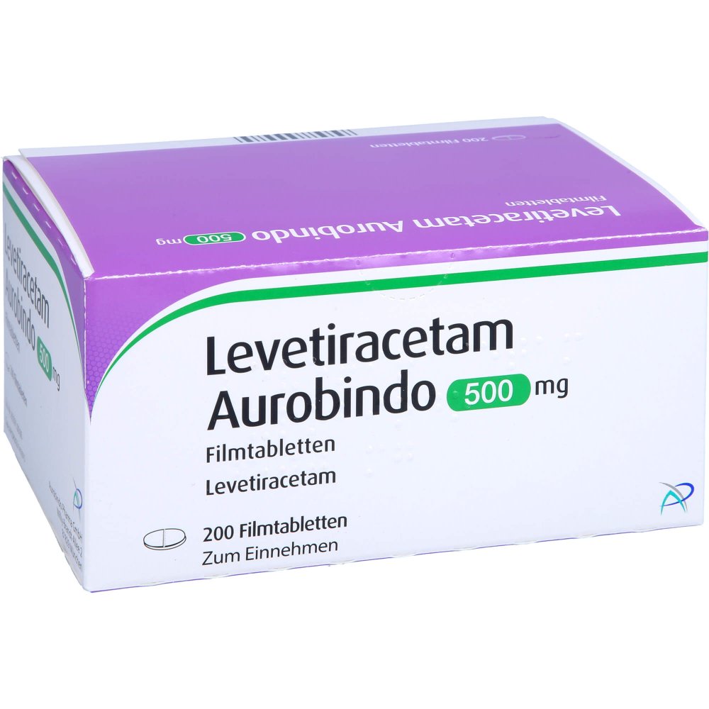Levetiracetam Aurobindo 500 Mg Filmtabletten (200 stk)