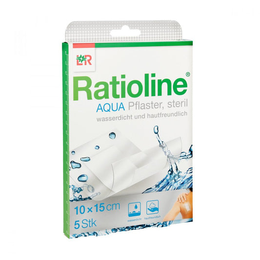 Ratioline Aqua Duschpflaster Plus 10x15 Cm Steril (5 stk)