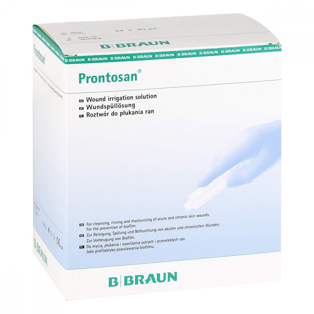 Das Produktfoto zeigt Prontosan Wundspüllösung (24X40 ml) PZN 09513652