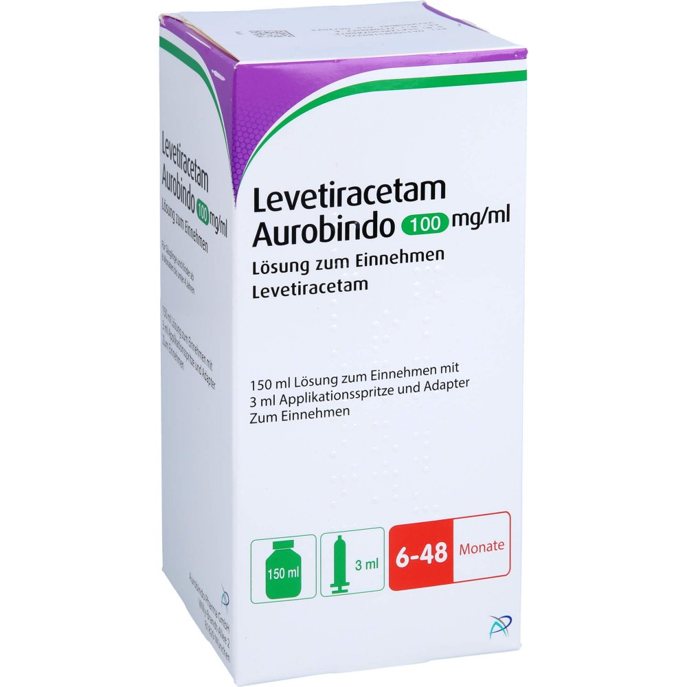 Levetiracetam Aurob.100 Mg/Ml L.Z.E.3ml Dos.Spr. (150 ml)