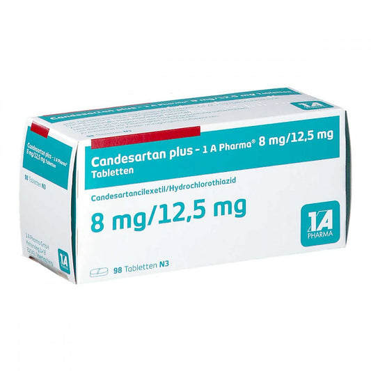 Candesartan Plus-1a Pharma 8 Mg/12,5 Mg Tabletten (98 stk)