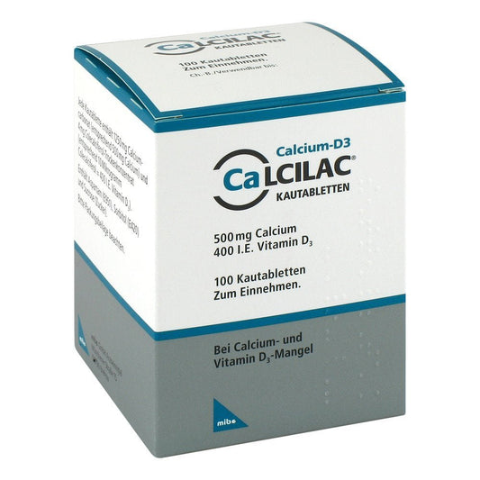 Calcilac Kautabletten 500 Mg/400 I.E. (100 stk)